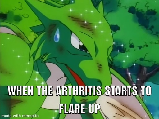 when the arthritis starts to flare up